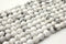 White Howlite Gemstone Beads, 6mm, Faceted